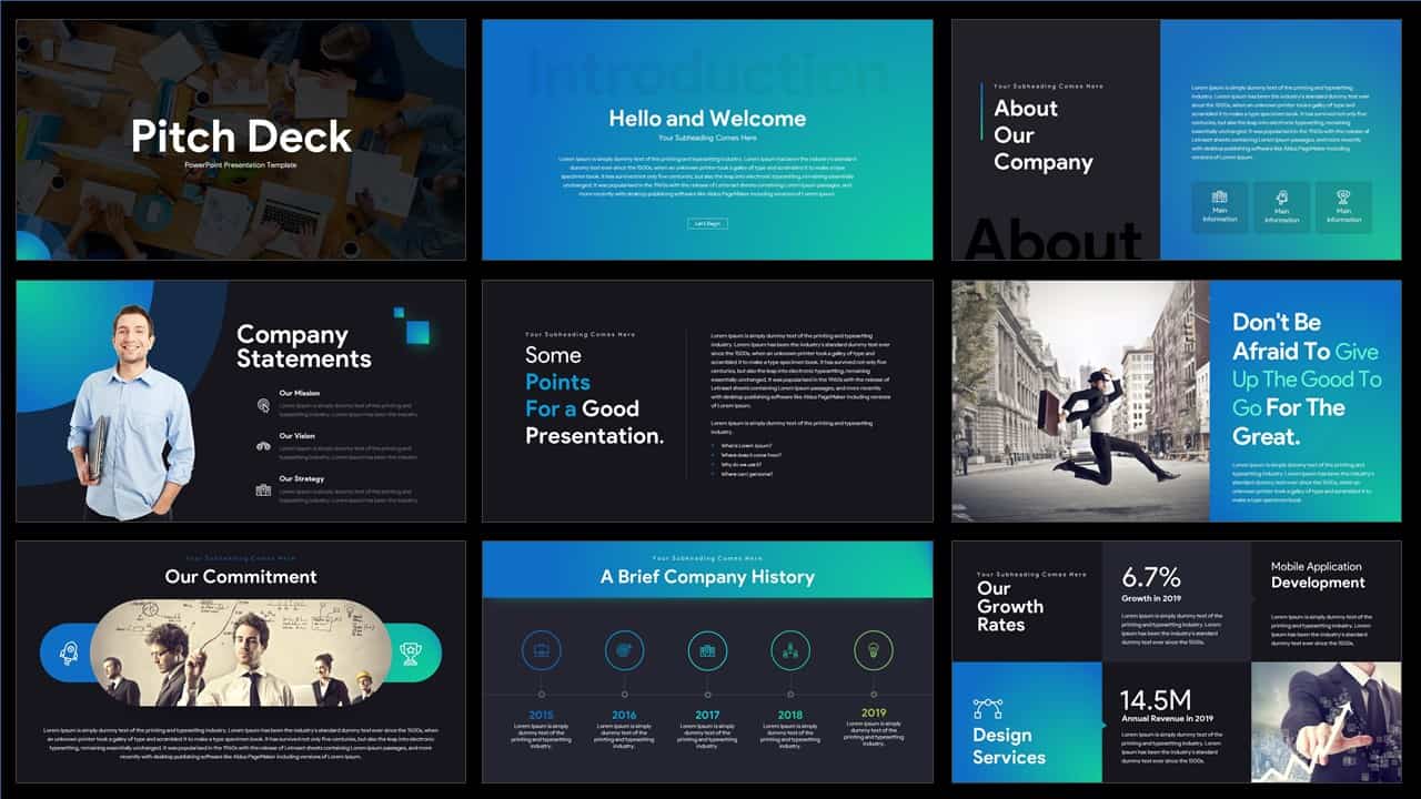 video presentation pitch deck